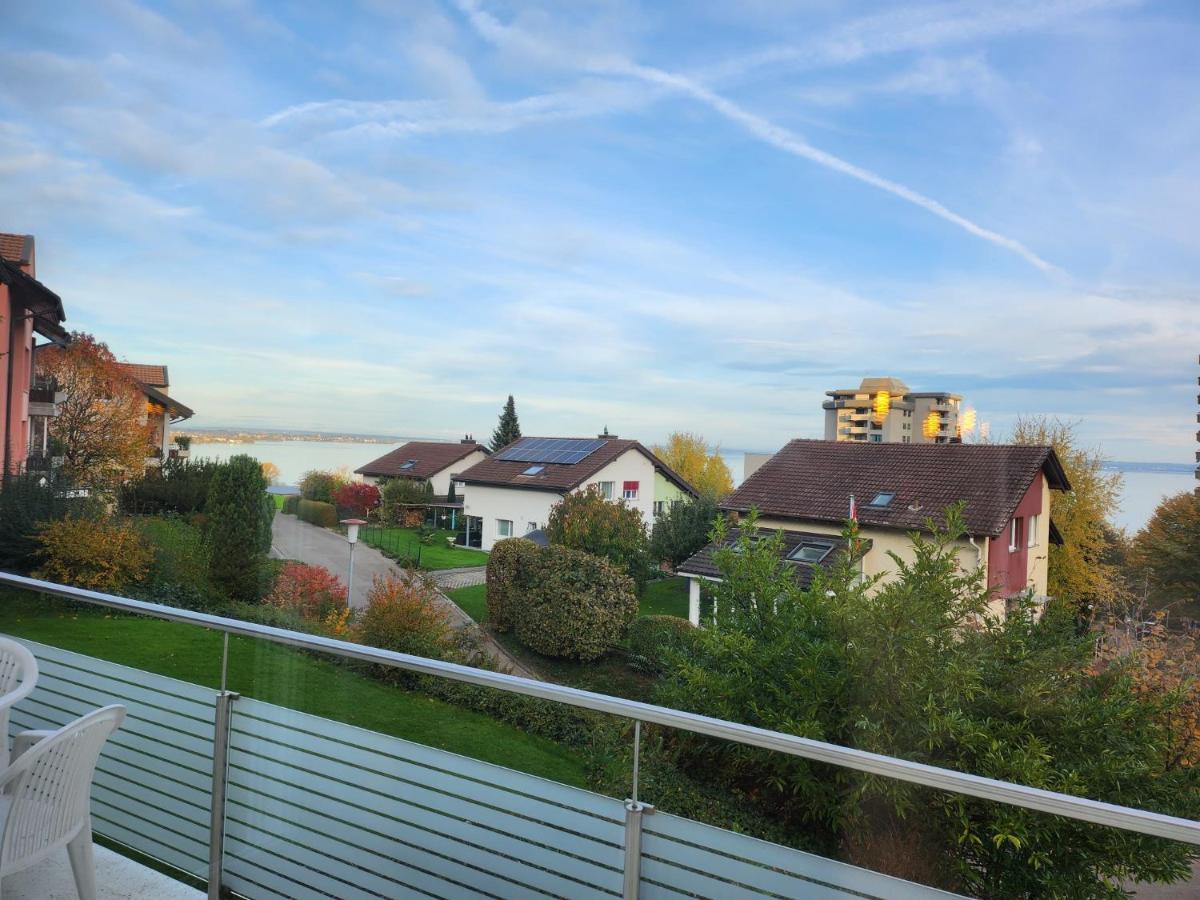 Ferienwohnung Am Bodensee Mit Seesicht Und Wellness Rorschacherberg Bagian luar foto